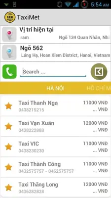 TaxiMet android App screenshot 1