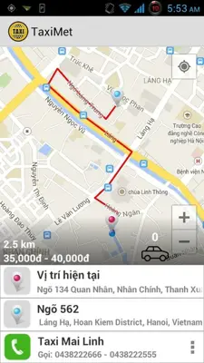 TaxiMet android App screenshot 3